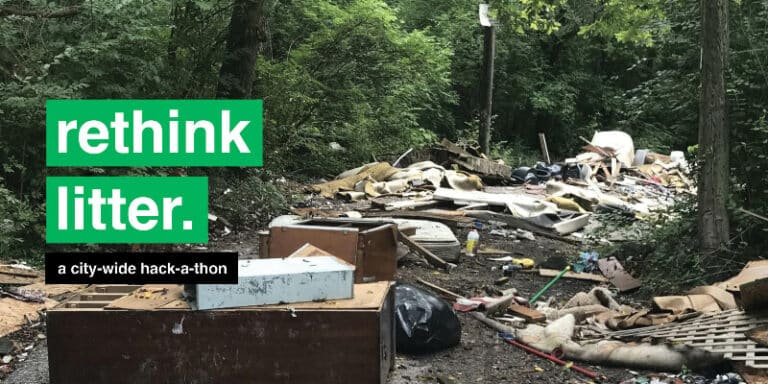 rethink litter. a city-wide hack-a-thon